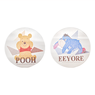 收納王妃 QQ維尼珪藻土杯墊2件組, 維尼與屹耳, 1組