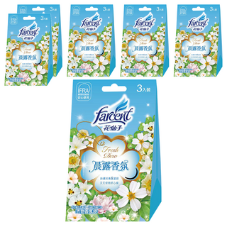 farcent 花仙子 衣物香氛袋 3個, 晨露香氛, 30g, 6盒