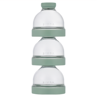 Simba 小獅王辛巴 神奇定量奶粉罐 3個, 酪梨 綠, 1組