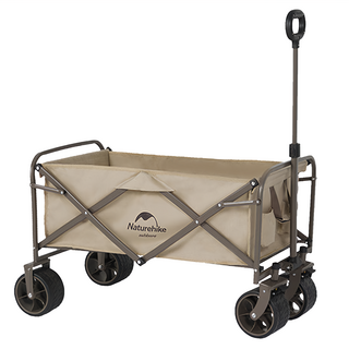 Naturehike 挪客 輕盈折疊小推車, 亞麻棕 Plus, 1個