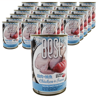 倍思特 14號養生狗罐, 雞肉 + 鮪魚, 410g, 24罐