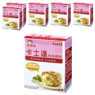 FAIRSEN 惠昇食品 好媽媽 卡士達克林姆粉 法式甜點奶油醬 操作簡單口感佳 可耐烤及冷藏, 200g, 6盒