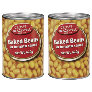 CROSSE&BLACKWELL 茄汁焗豆 420g, 英式早餐經典菜色, 英國原裝進口, 2罐