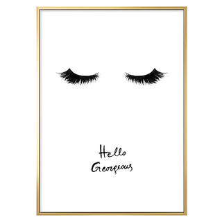 閉月羞花 Hello Gorgeous 畫布 1入, 70 x 50cm, 金色