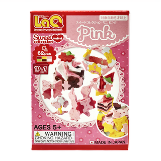 LaQ 益智玩具 62片 Q版女孩 PINK Set Sweet mini collection, 1盒