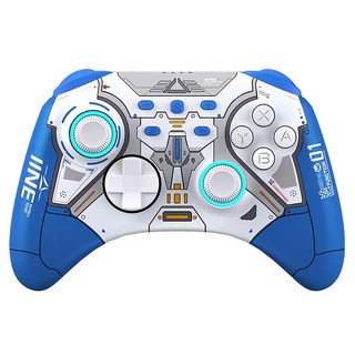 良值藍墨攻機甲Pro手把,舒適握感,多平台支援,機甲風格, L786, 藍色, 1個