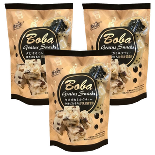 雪之戀 珍珠波霸雪餅 台灣特產 每袋12入 獨立包裝, 144g, 3袋