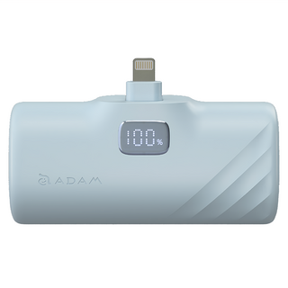 亞果元素 LED顯示口袋型行動電源 藍色 5000mAh 內建Lightning接頭, GRAVITY F5L