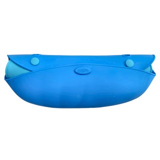 baby mambo 蔓葆 兒童矽膠圍兜 無毒無味 適用年齡六個月以上, 藍色, 1個, 1個