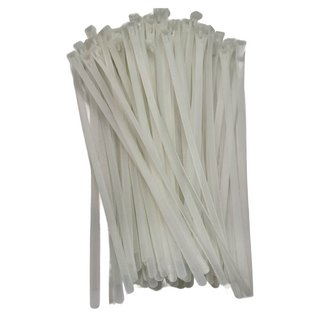 POLYWELL 寶利威爾 可鬆式束線帶 PW15-T65-0097 100條, 白色, 1包