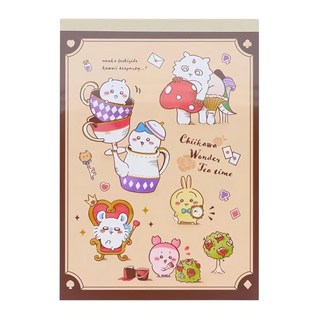 sun-star 吉伊卡哇午茶趣長方形便條紙, 棕色夢幻, 1個, 100張