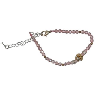 綠蒂資訊 晶鑽粉水晶手鍊 時尚潮流款