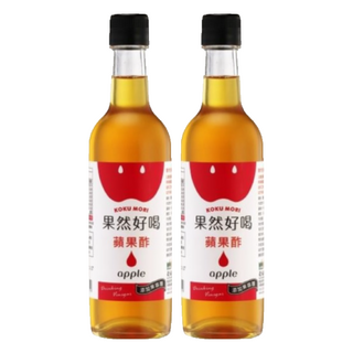 KOKUMORI 穀盛 果然好喝蘋果酢, 360ml, 2瓶