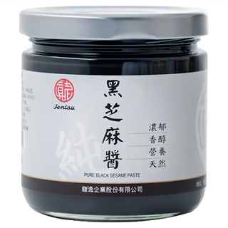 真老 純黑芝麻醬 精選黑芝麻, 200g, 1罐