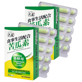 OKURA 大藏 苦瓜素 + 鉻酵母 複方膠囊食品, 調節生理機能，維持消化道健康，促進新陳代謝, 40顆, 2盒
