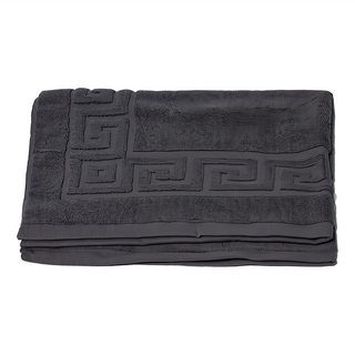 DASING 達興 卍字緹花飯店專用腳踏墊 - 黑色 M1000-W, 72 x 54cm, 黑灰色, 1個