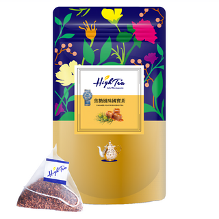 High Tea 伂橙 焦糖風味國寶茶,2.5g,12包,1袋, 無咖啡因, 口感滑順
