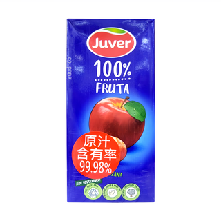 Juver 茱兒 蘋果汁, 1L, 1瓶, 100%純果汁, 無添加糖及防腐劑