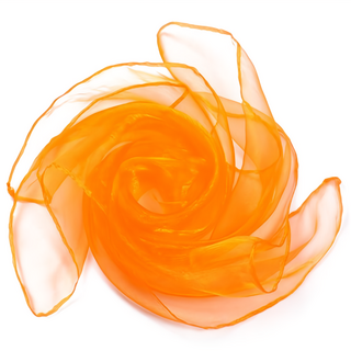 律動紗巾 橘色 1條 兒童舞蹈紗巾 體育用品 親子遊戲道具