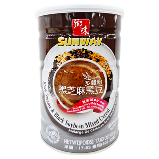 SUNWAY 鄉味 多穀粉 黑芝麻黑豆 500g 無添加, 1罐, 16份