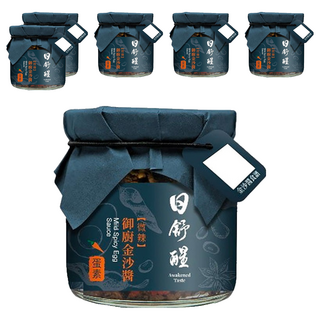 日舒醒 金沙醬, 放牧鴨蛋製作, 可拌飯拌麵拌菜, 無色素 無防腐劑 無人工香料, 150g, 6罐