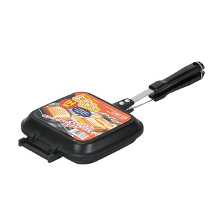 珍珠金屬氟處理IH兼容熱壓三明治烤盤 D-6693, 1入