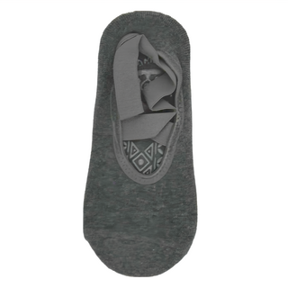 FARANDOLE 法紅荳 立體交叉綁帶透氣止滑瑜珈襪 深灰色 棉布+PVC材質