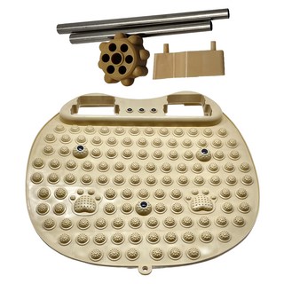 MICHAEL FITNESS 麥克健身 腳底滾輪指壓板 50x50cm 超大尺寸 舒筋活絡, 卡其色, 1組