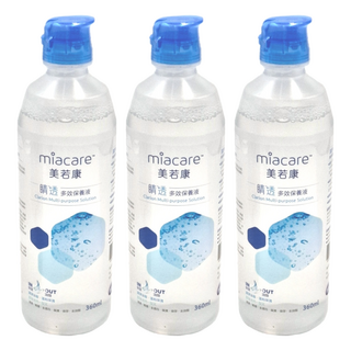 miacare 美若康 多效隱形眼鏡保養液, 360ml, 3瓶