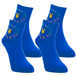 PLAYBOY 夏日繽紛休閒棉襪2雙 柔軟棉料 彈性服貼 吸濕排汗 透氣舒適 輕盈親膚