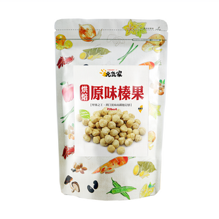 元氣家 烘焙原味榛果, 新鮮原料製成，香脆可口, 非油炸，低溫烘培不油膩, 200g, 1包