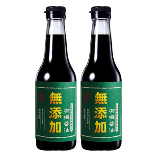 金蘭 無添加有機醬油，有機黃豆釀造，澳洲海鹽，無防腐劑，500ml, 2瓶