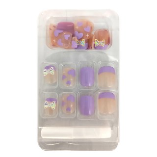 穿戴甲 立體彩繪款美甲貼片 Set 24片, ZK026, 1盒