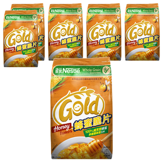 雀巢蜂蜜脆片 含全穀營養 100%純天然蜂蜜 非基因改造玉米, 225g, 6包