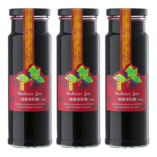 陳稼莊 桑椹果粒醬 300g 100%陳稼莊果園無農藥, 3瓶