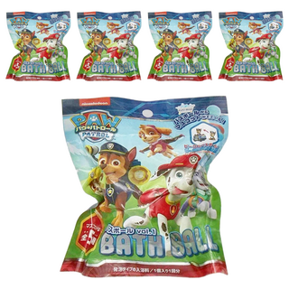 nickelodeon 汪汪隊 沐浴球 附玩具, 內含隨機造型公仔, 60g, 5個
