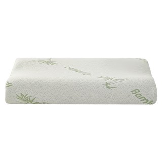 Ishur 伊舒爾竹纖維釋壓記憶枕工學護頸型 50 × 30cm 舒適支撐 改善睡眠品質, 米色, 1個