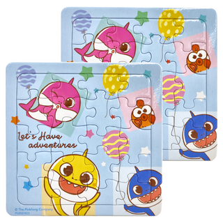 BABY SHARK 鯊魚寶寶 可愛拼圖 氣球篇 Set, 台灣製造，適合三歲以上兒童, 20片, 2個