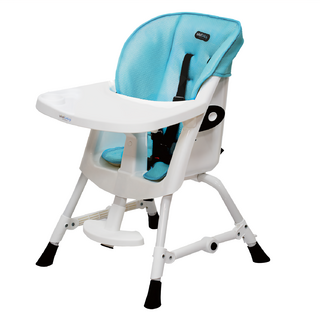 vivibaby 第二代高低兩段高腳餐椅 可調高度嬰兒餐椅, 藍色