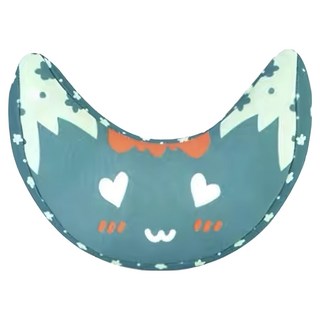 bebehome 安全帶護套月亮枕 汽座/推車適用 小, 綠愛心, 1個