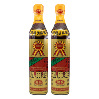 舒香頂級胡麻油，冬令進補、做月子專用，精選黑芝麻，全素，無化學色素、無香料、無防腐劑, 500ml, 2瓶