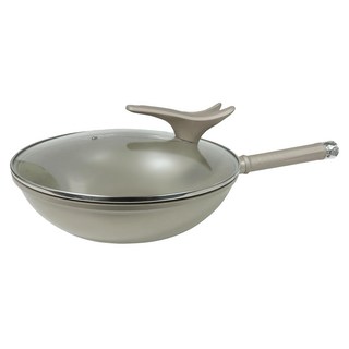 SILWA 西華名鍋 可立蓋不沾炒鍋 適用於瓦斯爐、電磁爐、黑晶爐等各式爐具, 32cm, 1組