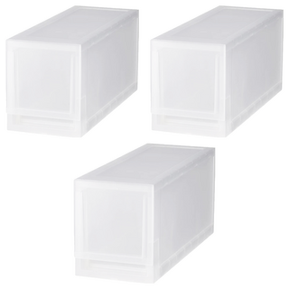 KEYWAY 聯府 抽屜式整理箱 456 x 170 x 205mm, 白色, 3個