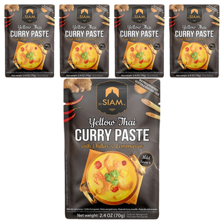 deSIAM 暹羅泰式黃咖哩膏, 70g, 5包