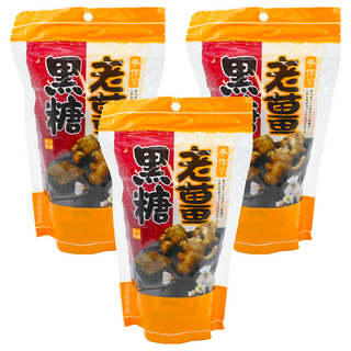 SUNFRIEND 手作老薑黑糖, 10g, 20包, 3袋