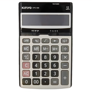 Kinyo 12位元計算機 170 x 105 x 26mm 136g, KPE588, 1台