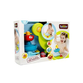 Yookidoo 海洋公園疊疊樂噴泉戲水玩具 1-6歲兒童適用, 多色, 1個