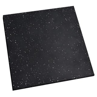 DUSKRACK 簡易家庭健身房橡膠地墊 25T 50x50cm, 黑色, 1個