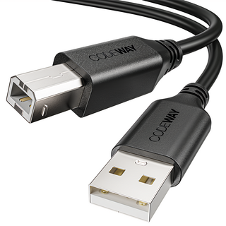 CODEWAY USB 2.0 AB線 公 to 公 高速連接 印表機傳輸線, 1.5m, 1條