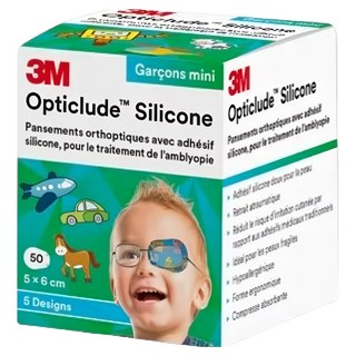 3M 矽膠護眼貼 未滅菌 5 x 6cm, 50片, 1盒